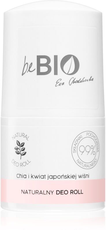 beBIO Chia Seeds & Japanese Cherry Blossom roll-on deodorant 50 ml
