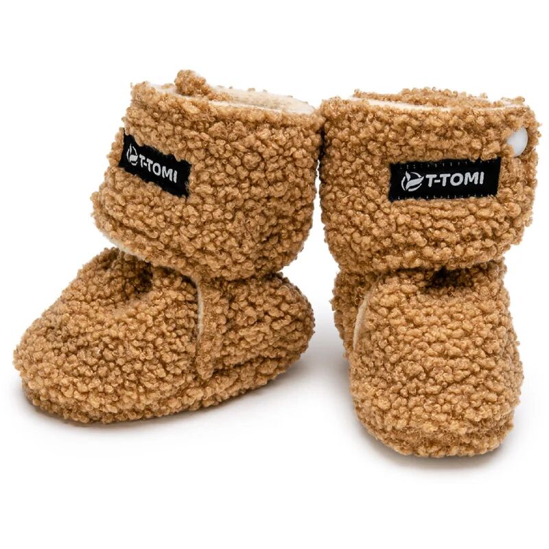 T-TOMI TEDDY Booties Brown baby shoes 6-9 months 1 pc