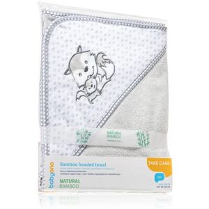 BabyOno Towel Bamboo towel with hood from bamboo Grey 100x100 cm