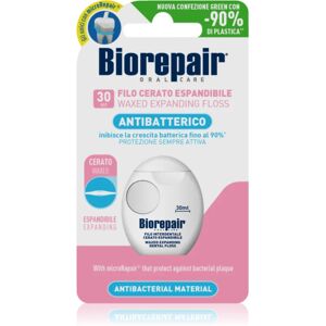 Biorepair Dental Floss Waxed Expanding waxed dental floss for sensitive gums Pink 30 m