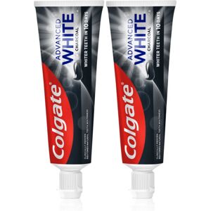 Colgate Advanced White whitening toothpaste with activated charcoal 2x75 ml