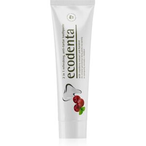 Ecodenta Green Tartar Eliminating refreshing toothpaste against plaque with fluoride flavour Cranberry 100 ml