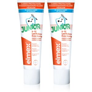 Elmex Junior 6-12 Years toothpaste for children 2 x 75 ml