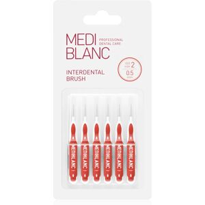 MEDIBLANC Interdental Pick-brush interdental brush 0,5 mm Red 6 pc