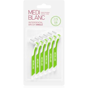 MEDIBLANC Interdental Pick-brush Angle interdental brush 6 pcs 0,8 mm Green 6 pc