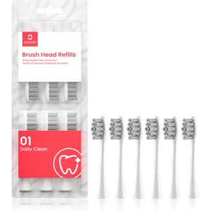 Oclean Brush Head Standard Clean toothbrush replacement heads P2S6 W06 White 6 pc