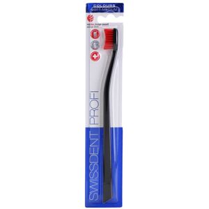 Swissdent Profi Colours Single toothbrush soft – medium Black & Red 1 pc