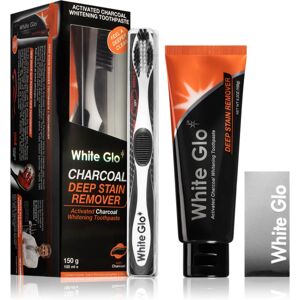 White Glo Charcoal dental care set