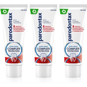Parodontax Complete Protection Extra Fresh fluoride toothpaste for healthy teeth and gums 3x75 ml Parodontax Complete Protection Extra Fresh fluoride toothpaste for healthy teeth and gums 3x75 ml