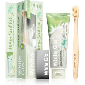 White Glo Hemp Seed Oil whitening toothpaste with brush 150 g White Glo Hemp Seed Oil whitening toothpaste with brush 150 g