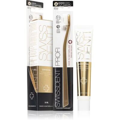 Swissdent Swissdent Crystal Toothpaste Box and Toothbrush - Toothpaste and Toothbrush Set Swissdent Swissdent Crystal Toothpaste Box and Toothbrush - Toothpaste and Toothbrush Set