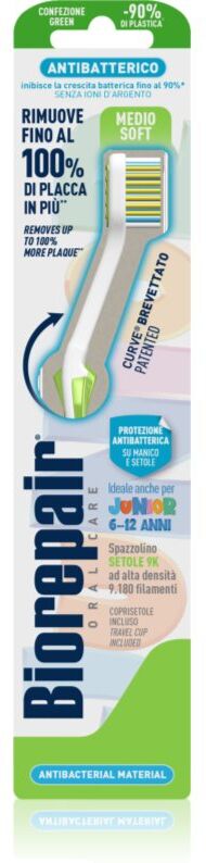 Biorepair Junior Medium/Soft toothbrush for children 6-12 1 pc