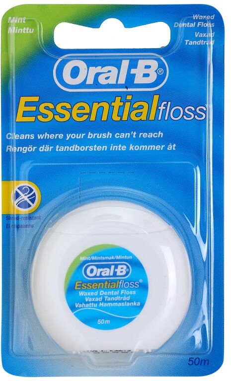 Oral-B Essential Floss waxed dental floss with mint flavor 50 m