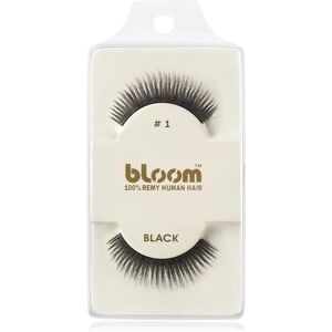 Bloom Natural Stick-On Eyelashes From Human Hair No. 1 (Black) 1 cm