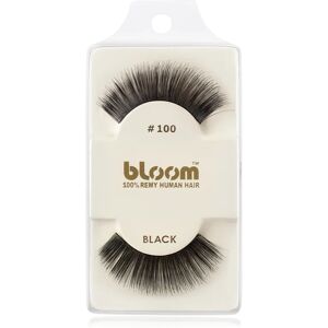 Bloom Natural Stick-On Eyelashes From Human Hair No. 100 (Black) 1 cm