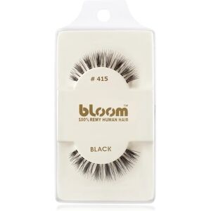 Bloom Natural Stick-On Eyelashes From Human Hair No. 415 (Black) 1 cm