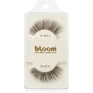 Bloom Natural stick-on eyelashes from human hair No. 747L (Black) 1 cm