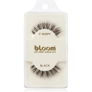 Bloom Natural stick-on eyelashes from human hair (Wispy, Black) 1 cm