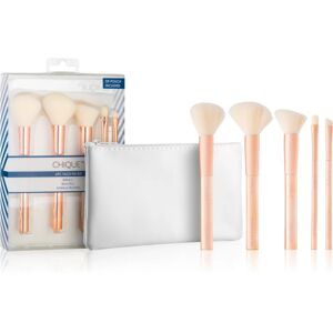 Royal and Langnickel Chique RoseGold makeup brush set with a pouch