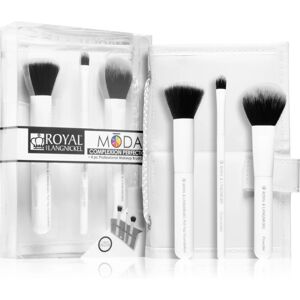 Royal and Langnickel Moda Complexion Perfection brush set for travelling White 3 pc