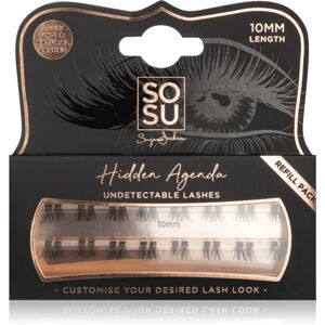 SOSU Cosmetics Hidden Agenda Undetectable Lashes knotted individual cluster lashes 10 mm