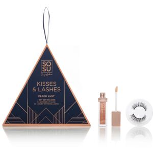 SOSU Cosmetics Limited Edition Kisses & Lashes gift set Peach Lust