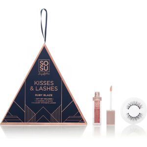 SOSU Cosmetics Limited Edition Kisses & Lashes gift set Ruby Blaze