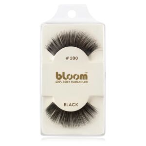 Bloom Natural Stick-On Eyelashes From Human Hair No. 100 (Black) 1 cm