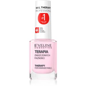 Eveline Cosmetics Nail Therapy Professional fortifying nail varnish for brittle and damaged nails with keratin 12 ml