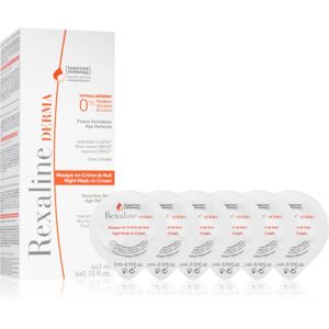 Rexaline Derma Night Mask-in-Creme renewing night cream mask with anti-ageing effect 6 x 3 ml