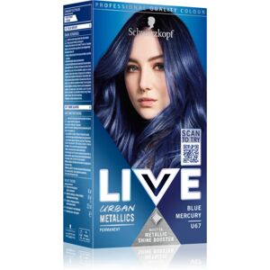 Schwarzkopf LIVE Urban Metallics permanent hair dye shade U67 Blue Mercury 1 pc