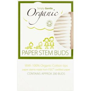 Simply Gentle Organic Paper Stem Buds cotton buds 200 pc