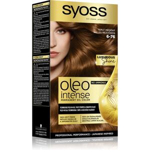 Syoss Oleo Intense permanent hair dye with oil shade 6-76 Warm Copper 1 pc