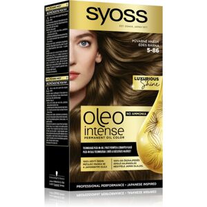 Syoss Oleo Intense permanent hair dye with oil shade 5-86 Sweet Brown 1 pc