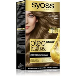 Syoss Oleo Intense permanent hair dye with oil shade 6-80 Hazelnut Blond 1 pc