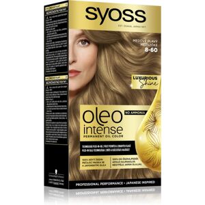 Syoss Oleo Intense permanent hair dye with oil shade 8-60 Honey Blond 1 pc