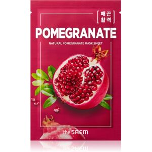 The Saem Natural Mask Sheet Pomegranate intense tightening and brightening sheet mask 21 ml