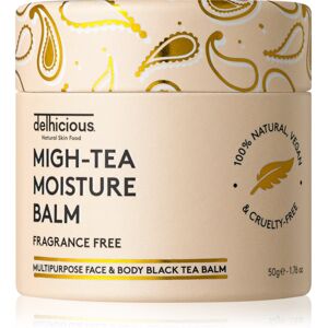 delhicious MIGH-TEA MOISTURE BALM multi-purpose balm for very dry and sensitive skin fragrance-free 50 g delhicious MIGH-TEA MOISTURE BALM multi-purpose balm for very dry and sensitive skin fragrance-free 50 g