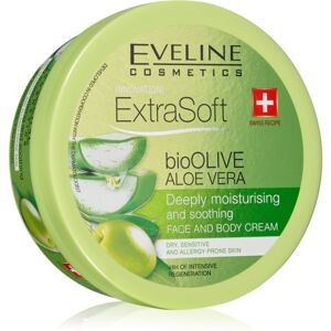 Eveline Cosmetics Extra Soft moisturising and soothing cream for sensitive skin Bio Olive & Aloe Vera 175 ml Eveline Cosmetics Extra Soft moisturising and soothing cream for sensitive skin Bio Olive & Aloe Vera 175 ml