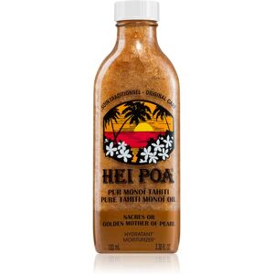 Hei Poa Pure Tahiti Monoï Oil Golden Mother of Pearl multi-purpose oil with glitter 100 ml Hei Poa Pure Tahiti Monoï Oil Golden Mother of Pearl multi-purpose oil with glitter 100 ml