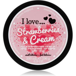 I Love Strawberries & Cream body butter 200 ml I Love Strawberries & Cream body butter 200 ml