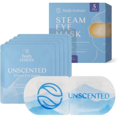 Body Restore Steam Eye Mask Unscented eye contour mask fragrance-free 5 pc Body Restore Steam Eye Mask Unscented eye contour mask fragrance-free 5 pc
