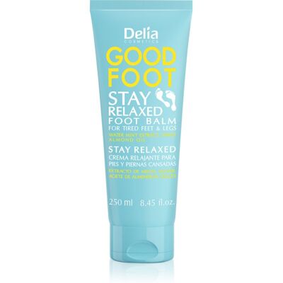Delia Cosmetics Good Foot Stay Relaxed Balm - Foot Care for Tired Legs 250ml Delia Cosmetics Good Foot Stay Relaxed Balm - Foot Care for Tired Legs 250ml