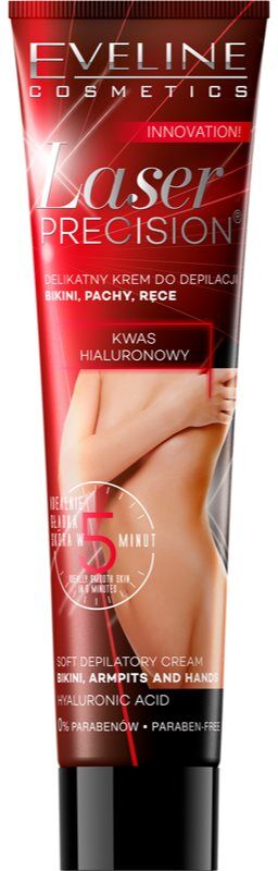 Eveline Cosmetics Laser Precision hair removal cream for arms, underarms and bikini line for dry and sensitive skin 125 ml