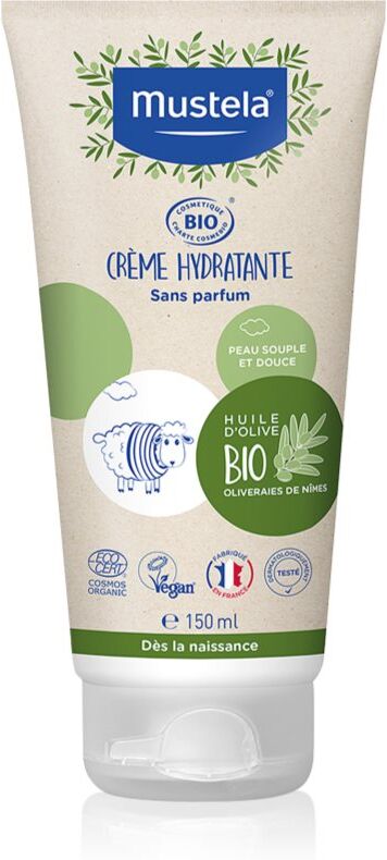 Mustela BIO Hydrating Cream with Olive Oil face and body moisturiser for children from birth 150 ml