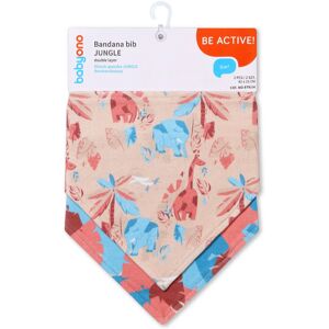 BabyOno Be Active Bandana Bib baby bib for children from birth Jungle 2 pc