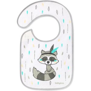 BabyOno Be Active I Eat and I Grow baby bib 6 m+ Raccoon 1 pc