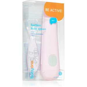 BabyOno Be Active Suction Baby Spoon spoon Pink 6 m+ 1 pc