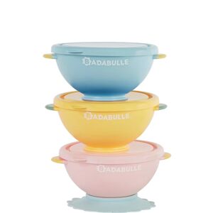 Badabulle Fun Colors bowl with cap 3 pc