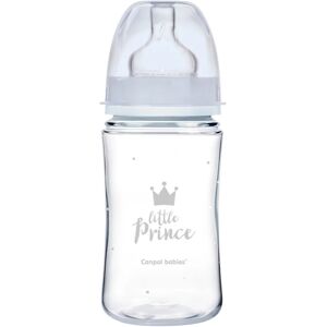 Canpol babies Royal Baby baby bottle 3m+ Blue 240 ml